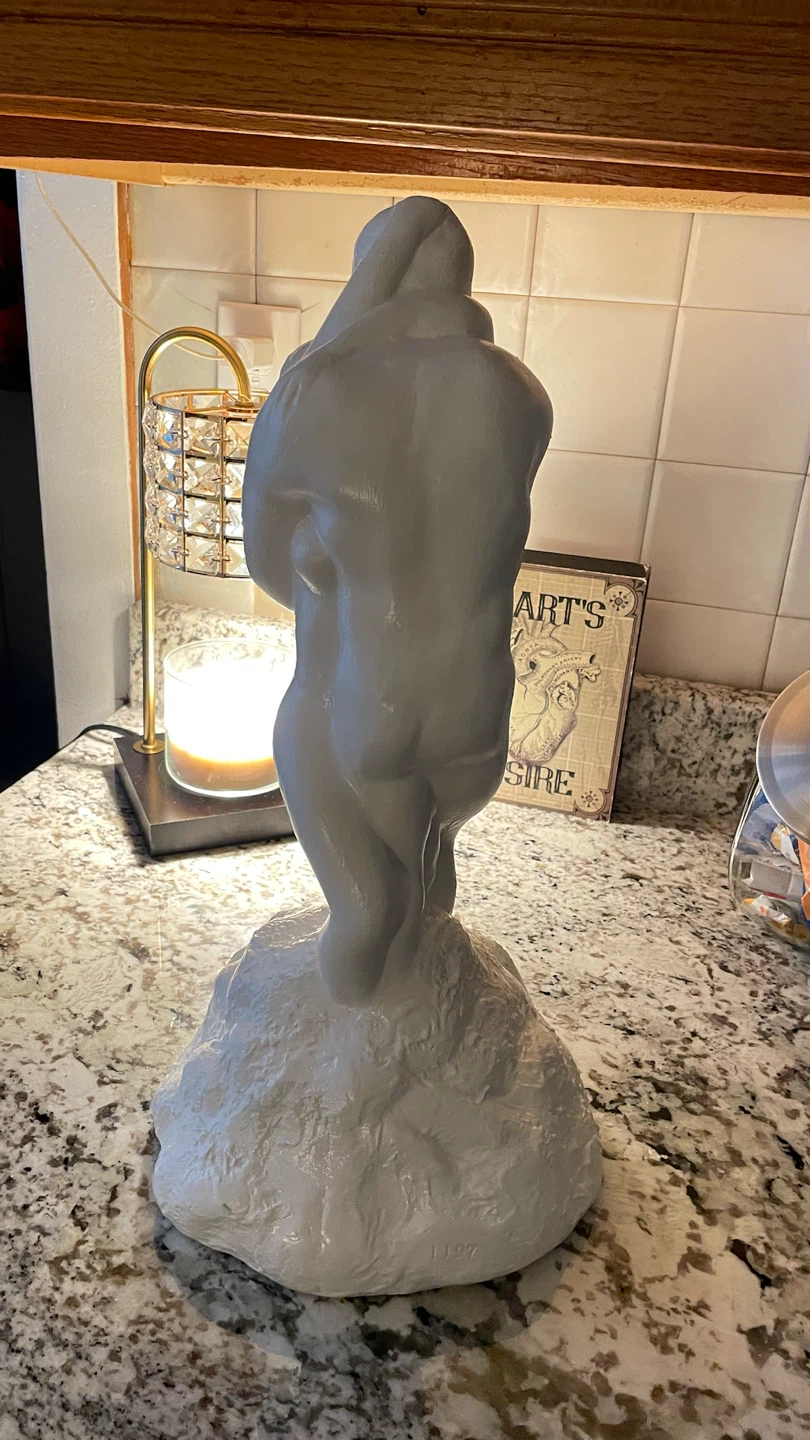 Handmade sculpture. 2 people kissing - photo 4