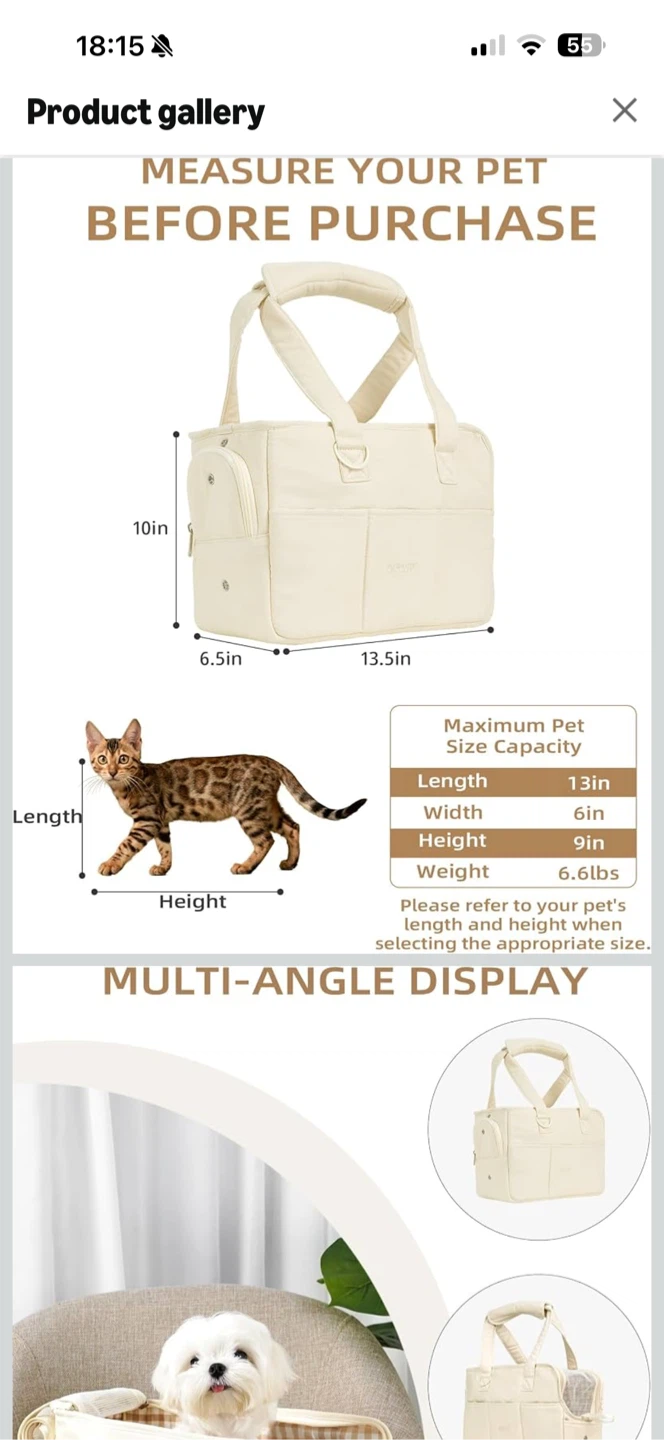 ONECUTE Pet Carrier Bag - photo 3