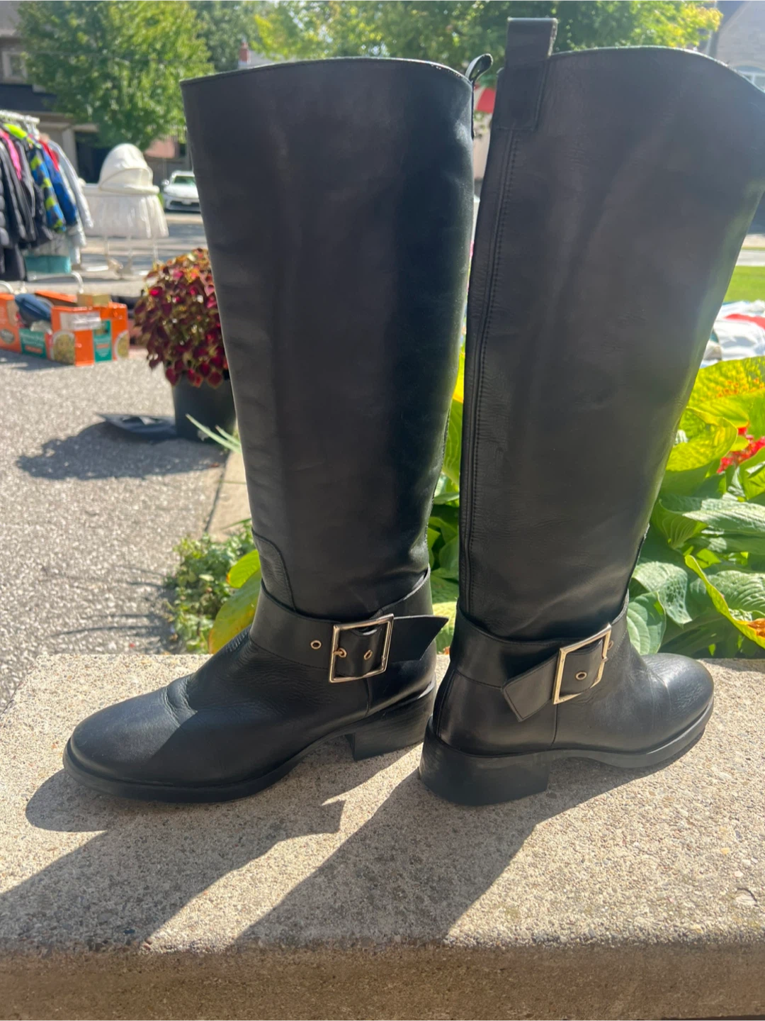 Zara Basic Collection Black Knee-High Boots - photo 2