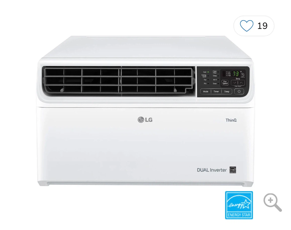 LG 8,000 BTU DUAL Inverter Window Air Conditioner - photo 2