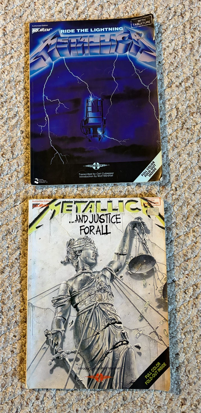 Guitar magazines & Metallica guitar tabs