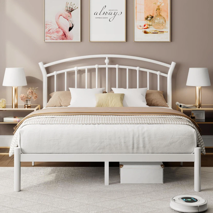 iPormis Full Size Metal Platform Bed Frame