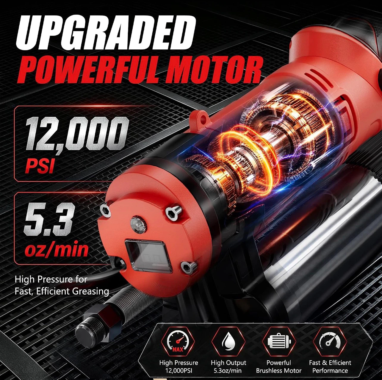 21V Cordless Grease Gun Set - photo 3
