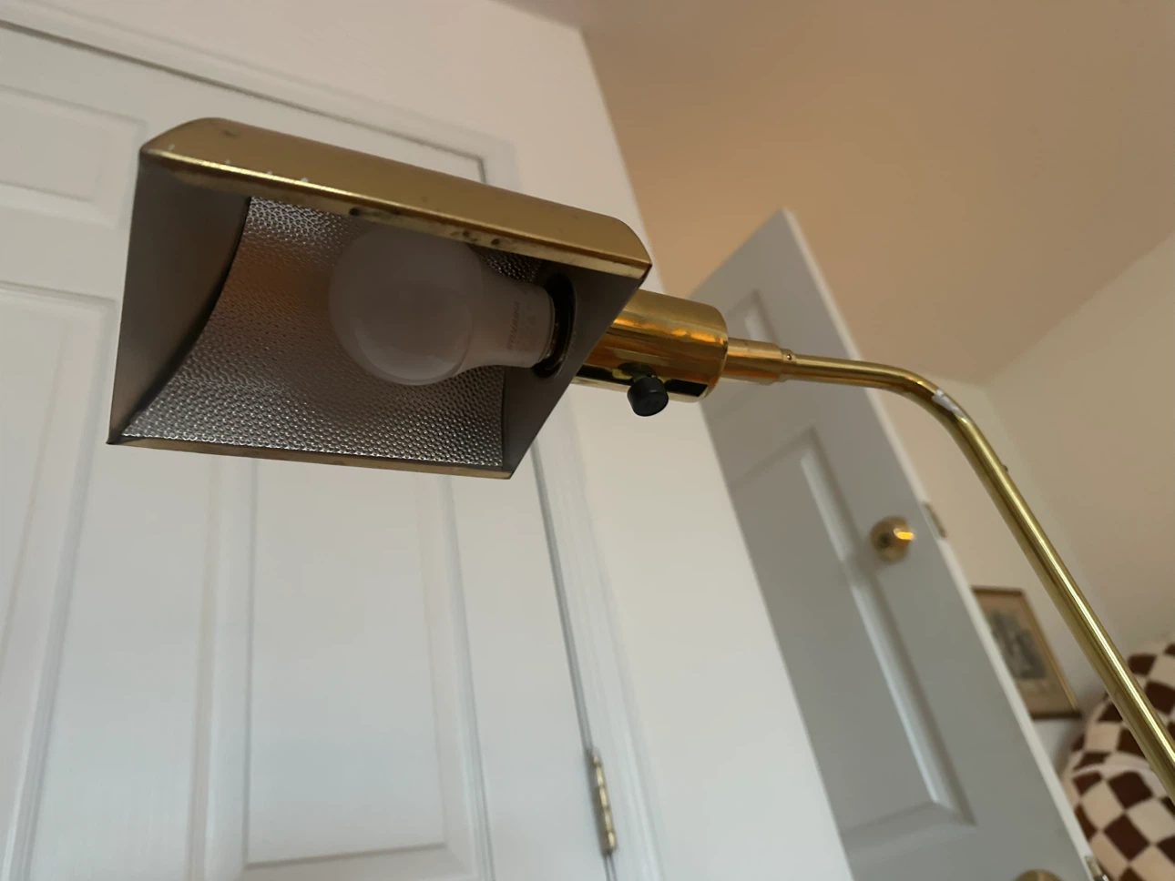 Brass Adjustable Floor Reading Lamp - photo 3
