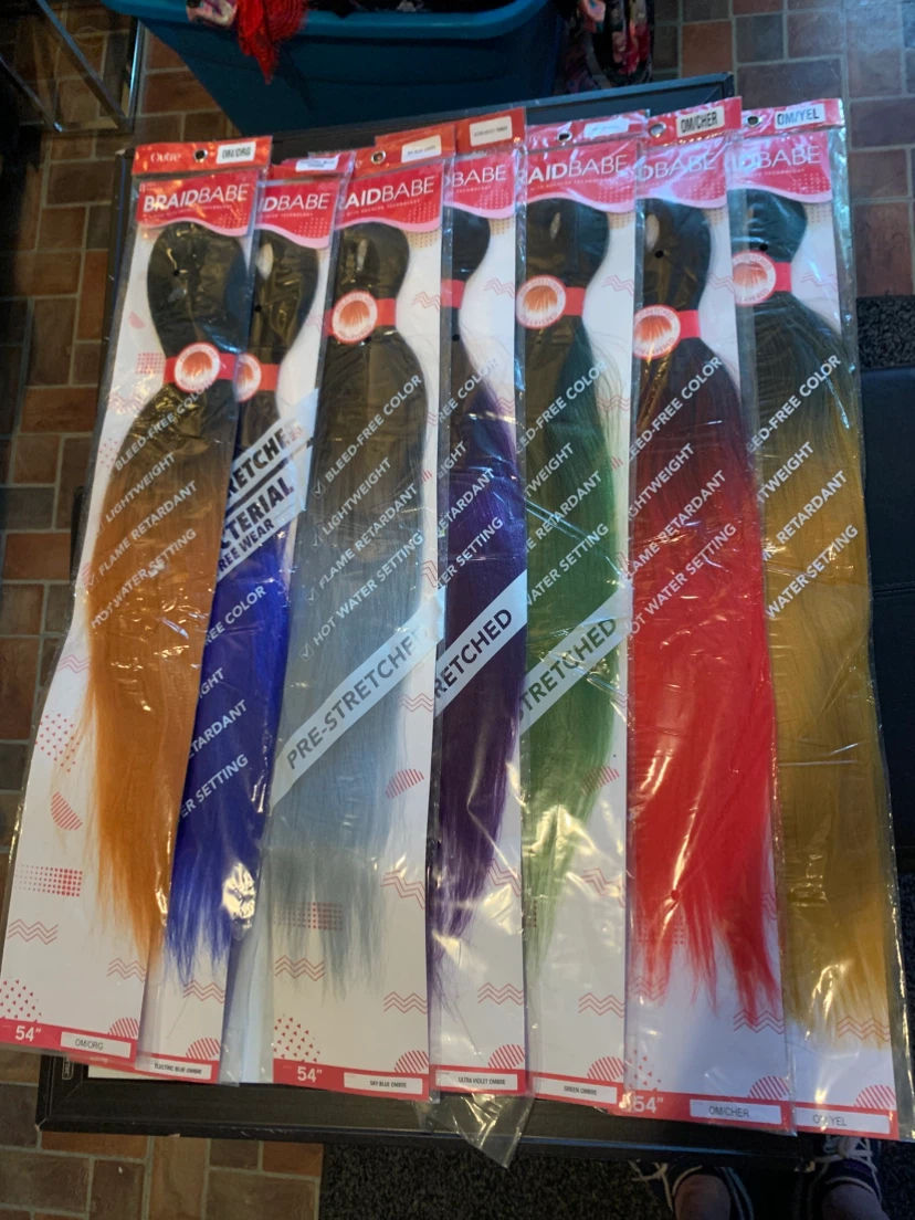 7 Packs Outre Braid Babe Pre-Stretched Hair