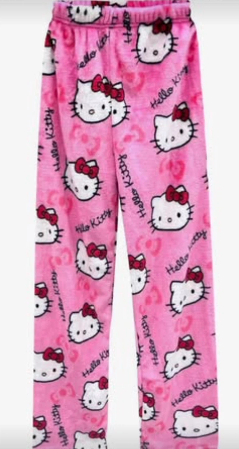 Kids Hello Kitty Plush Pajama Pants