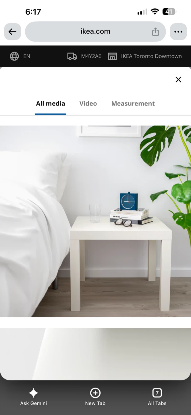 IKEA LACK Side table, white 55x55 cm - photo 2