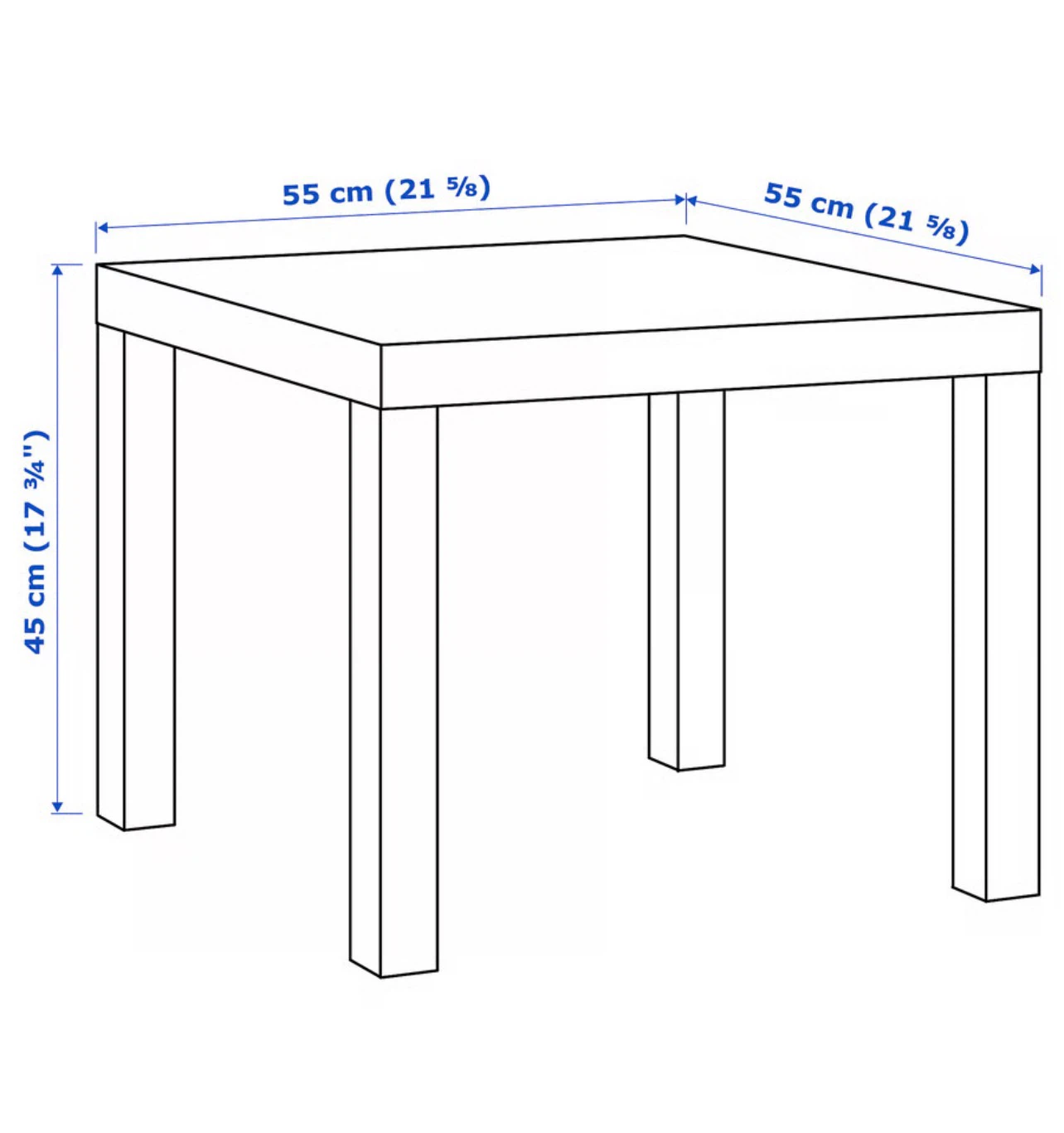 IKEA LACK Side table, white 55x55 cm - photo 3