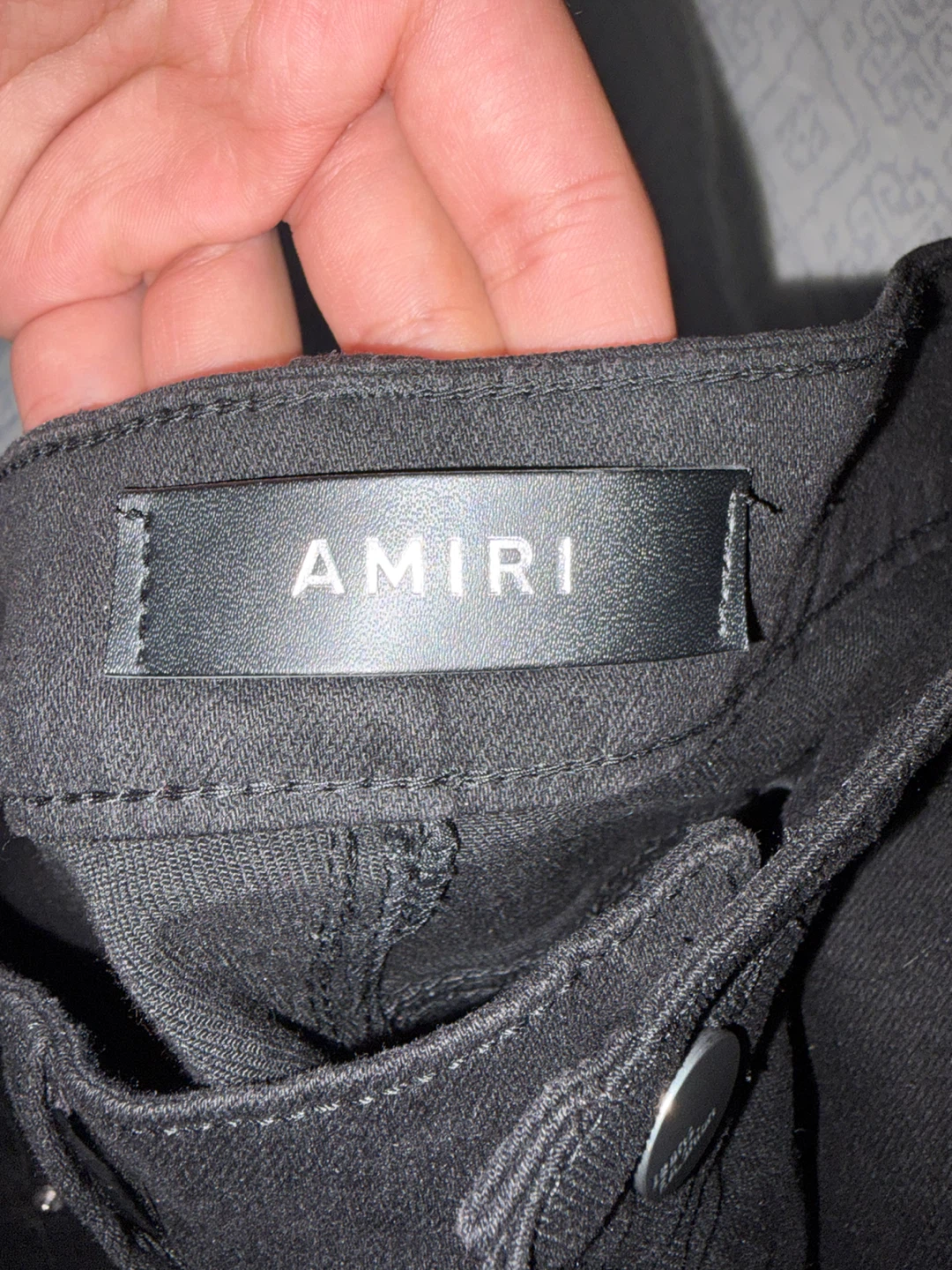 Amiri Black Tiger Varsity Jeans - photo 2