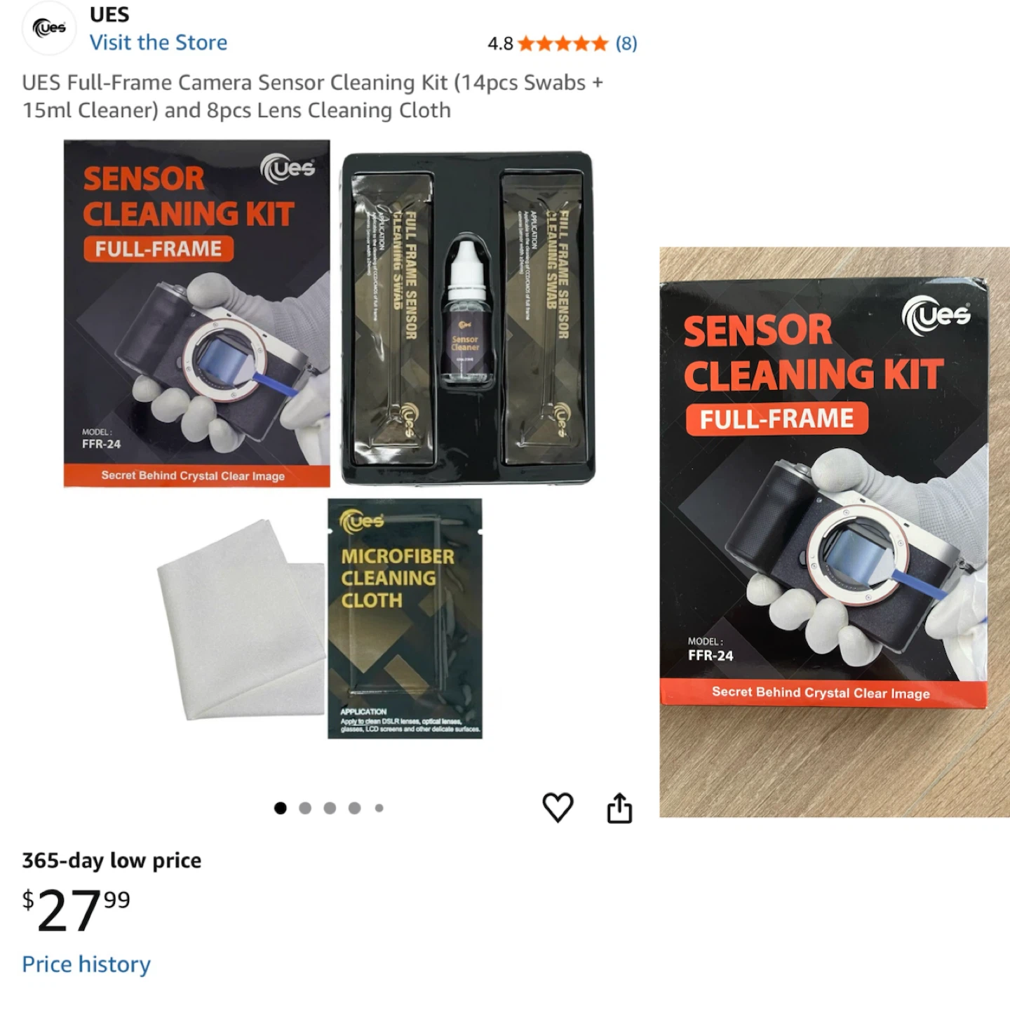 UES Full-Frame Camera Sensor Cleaning Kit FFR-24