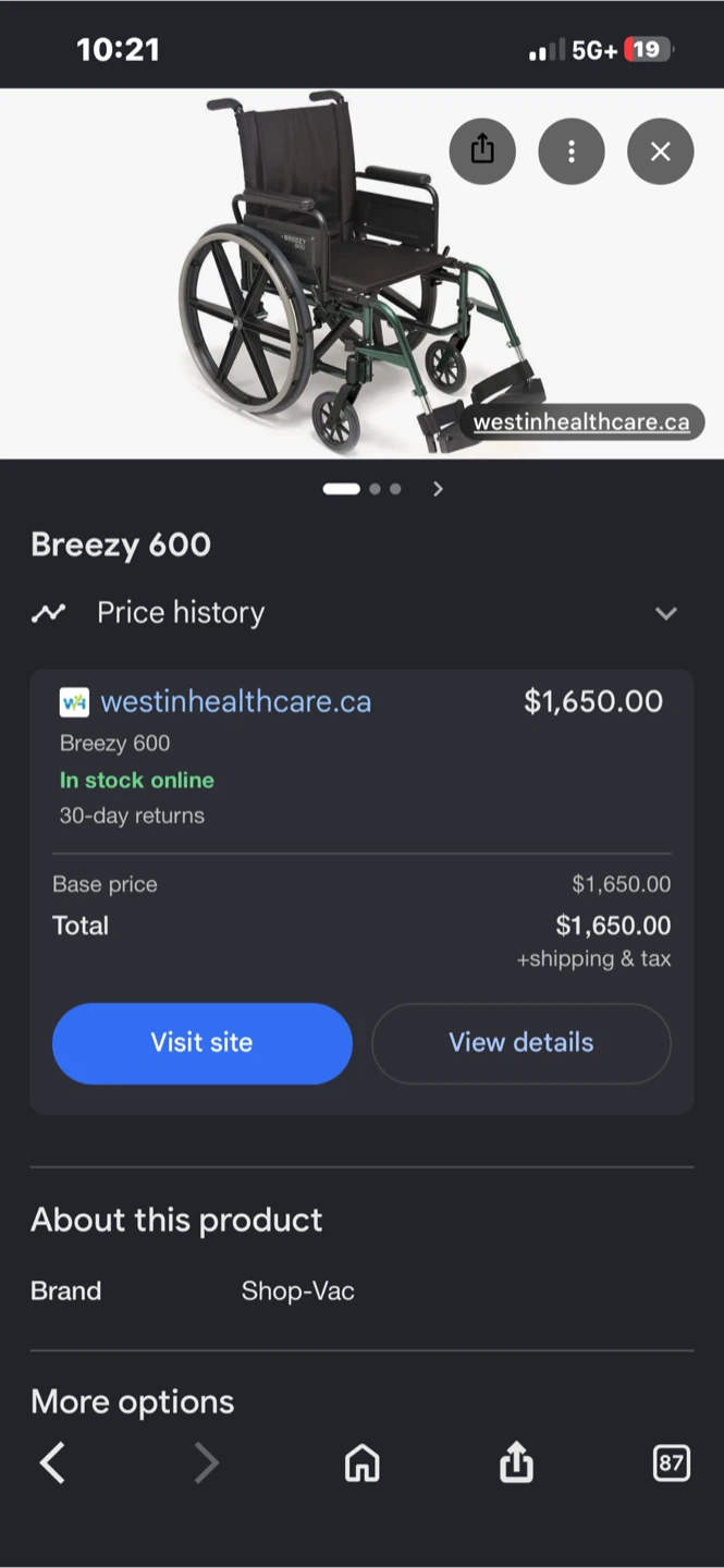 Breezy 600 Manual Wheelchair - photo 4