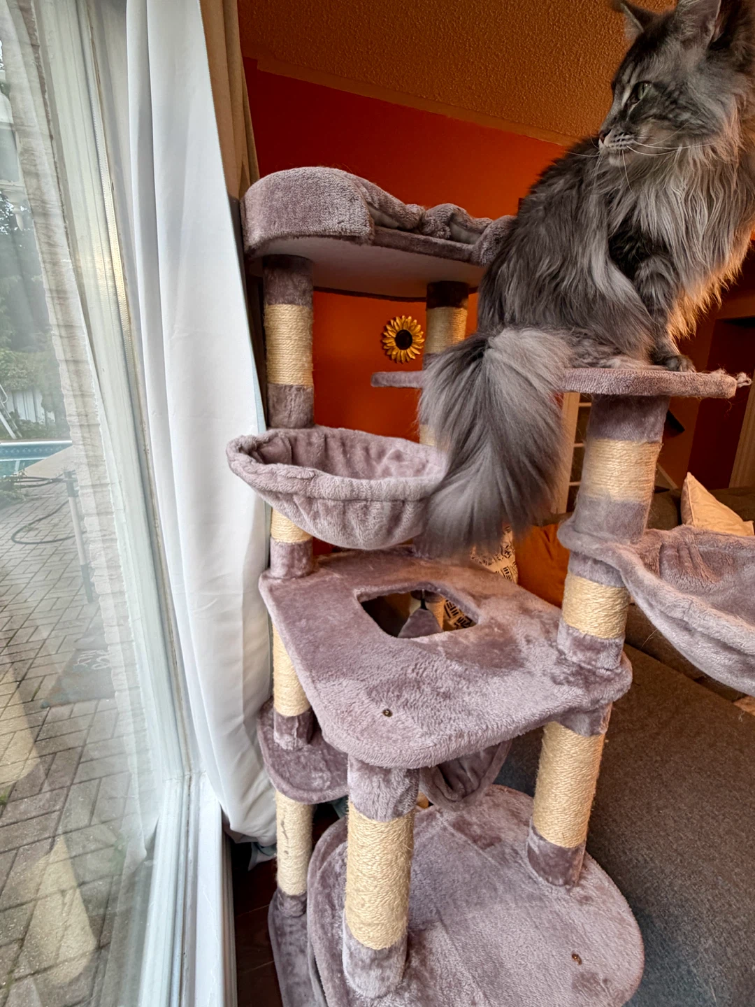 Large plush multi-level cat tree - photo 2