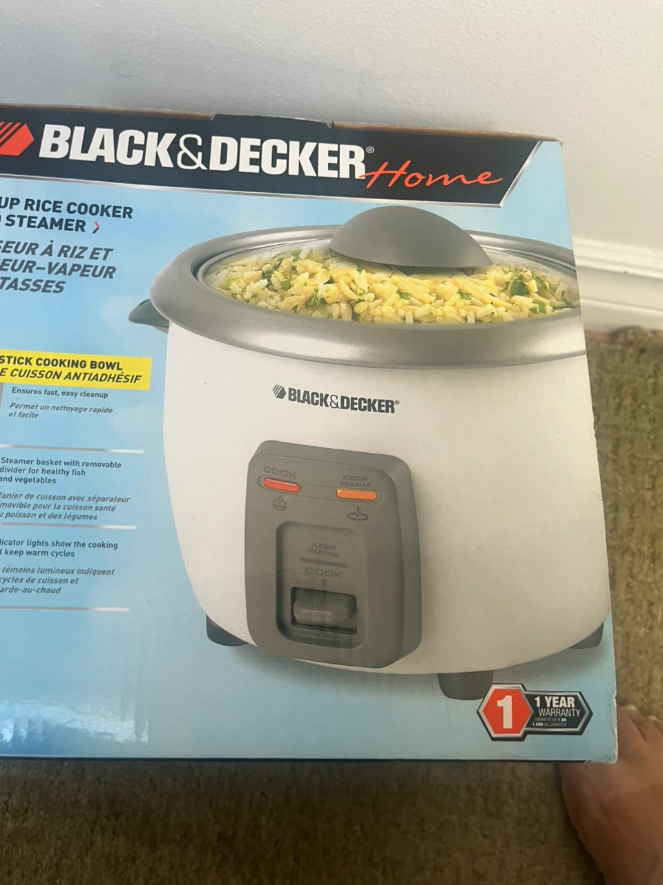 Black & Decker 6-Cup Rice Cooker and Steamer