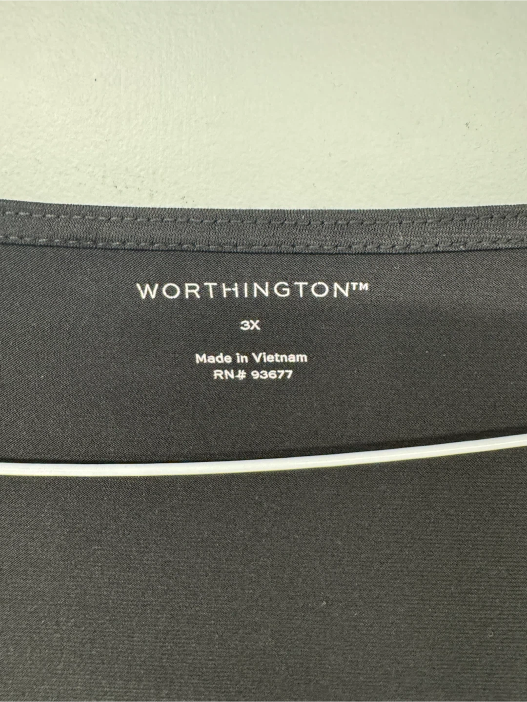 Worthington Black Pleated Top 3X - photo 2
