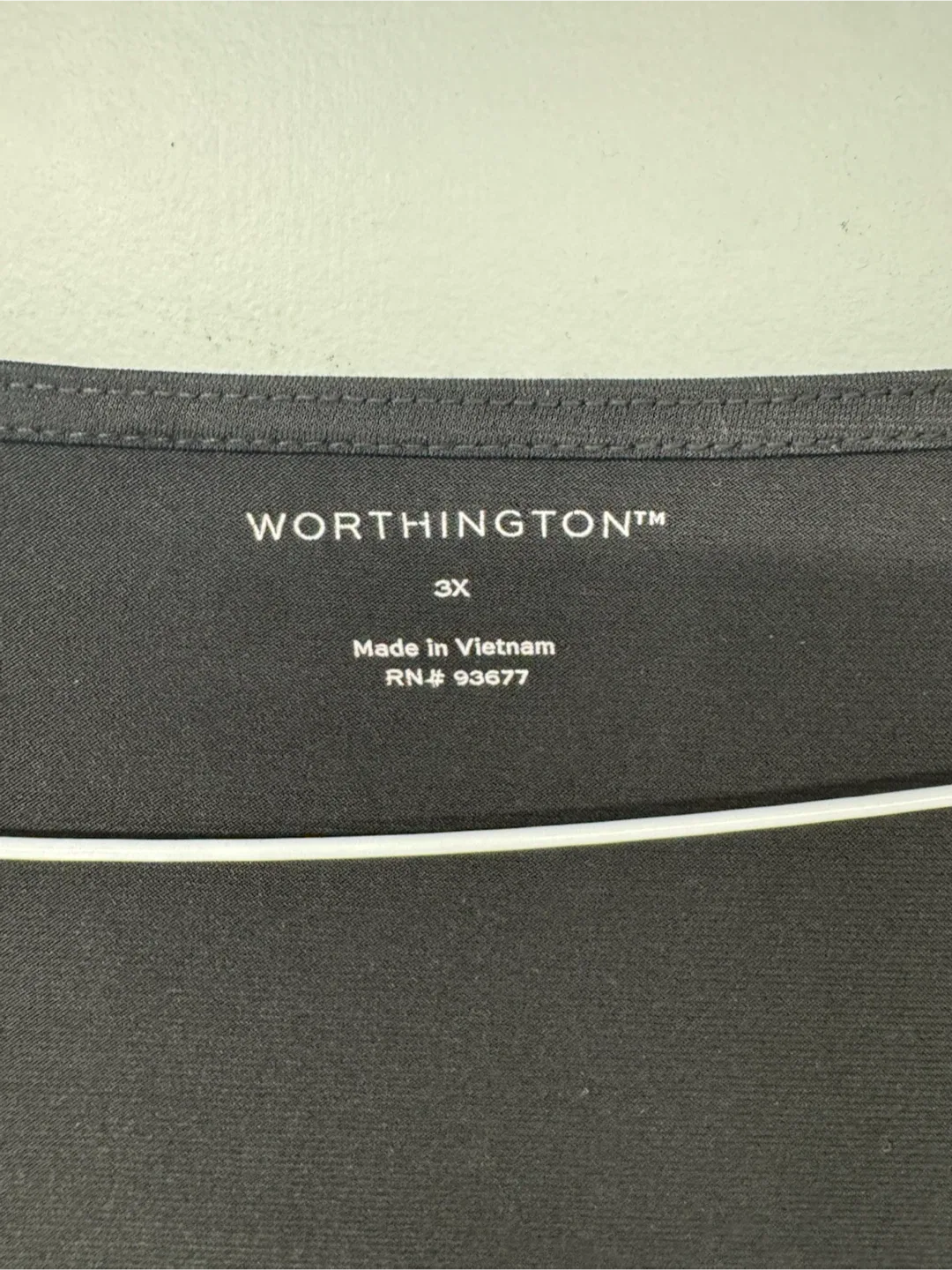 Worthington Black Pleated Top 3X - photo 2