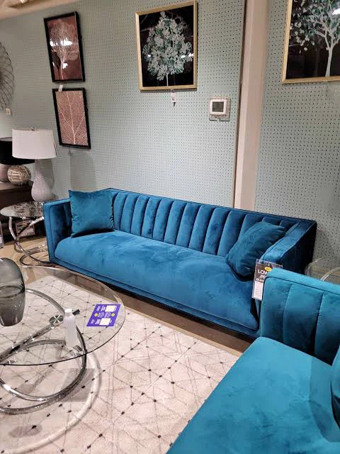 (2 couches) Velvet teal/green couches, never used