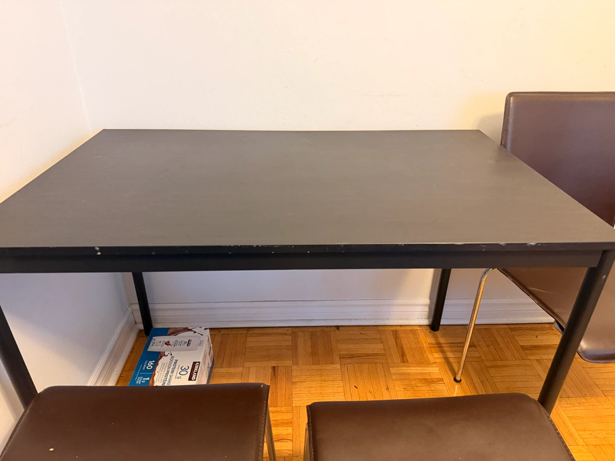 IKEA Linnmon/Adils Table with Three Chairs