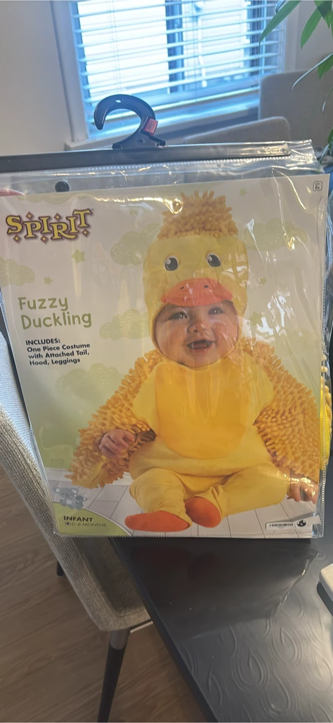 Fuzzy Duckling Costume Infant 0-6 Months