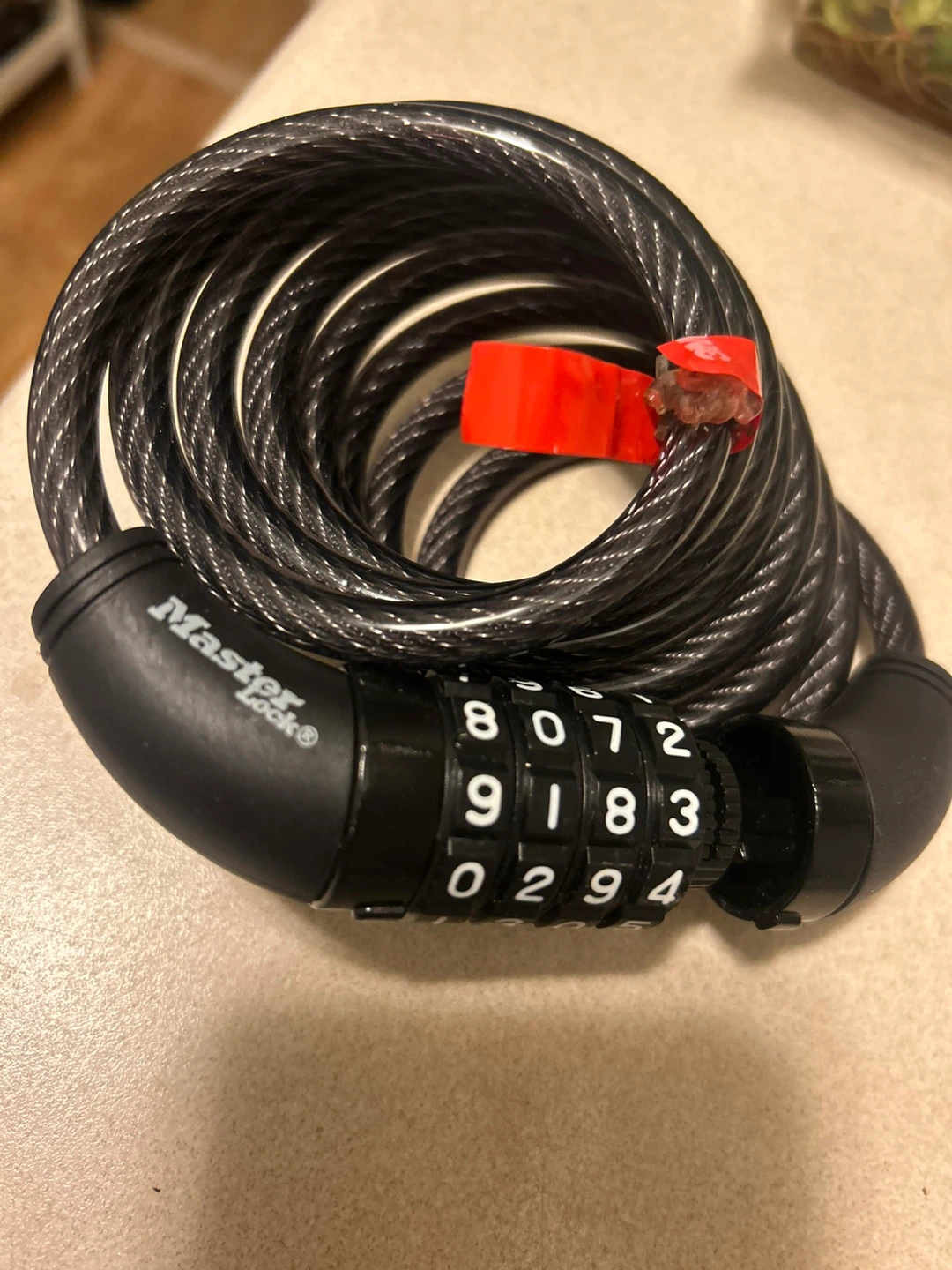 Master Lock Combination Cable Bicycle Lock - photo 2