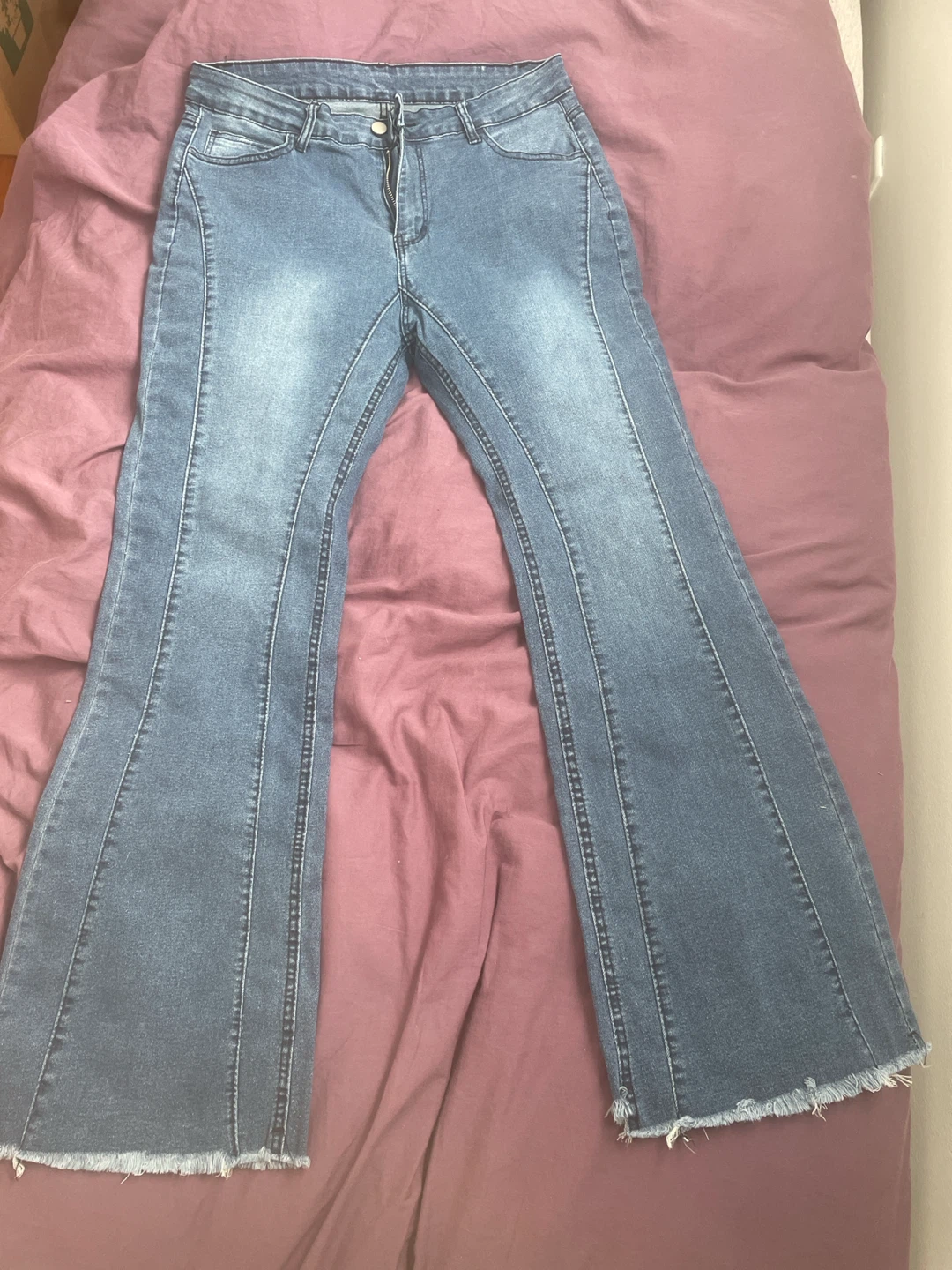 Blue Flare Denim Jeans