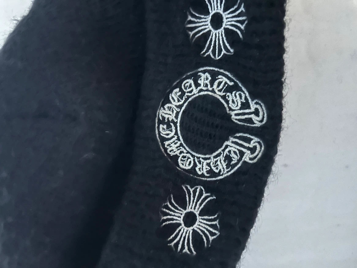 Chrome Hearts Black Beanie