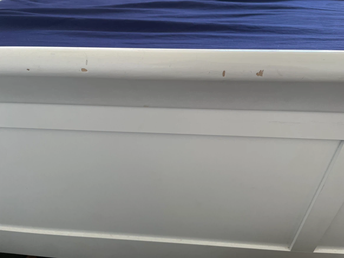 White Sleigh Bed Frame - photo 4