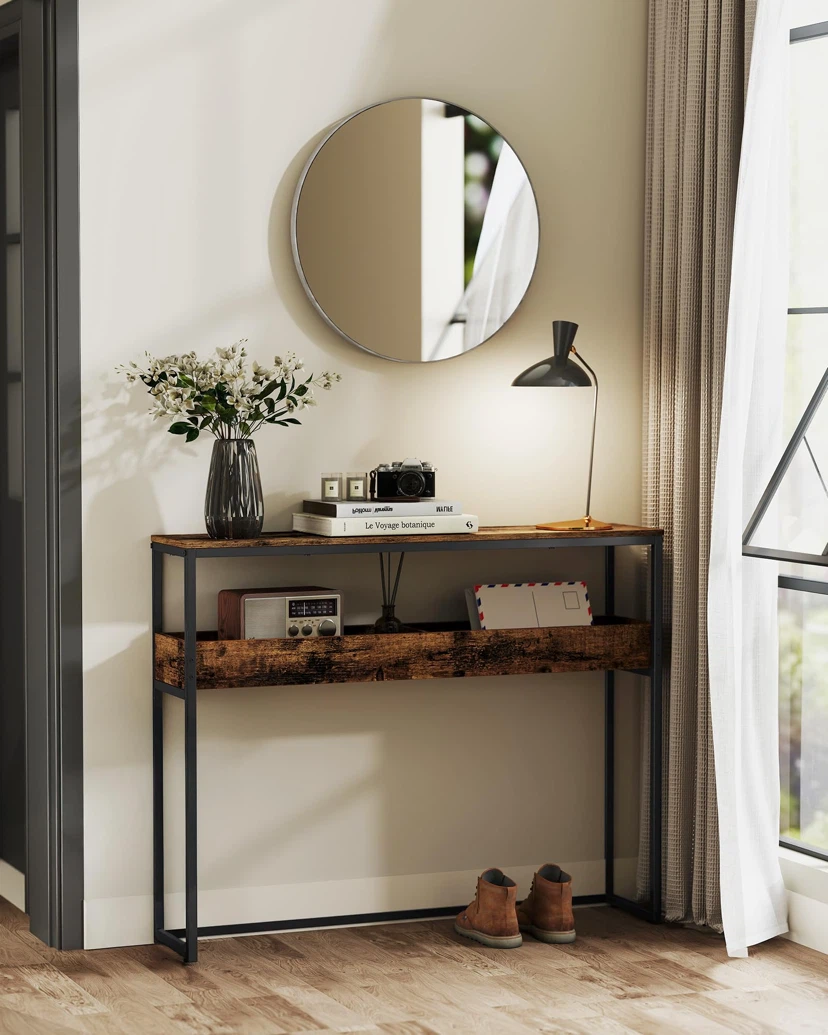 2-Tier Entryway Table, Narrow Console Table - photo 2