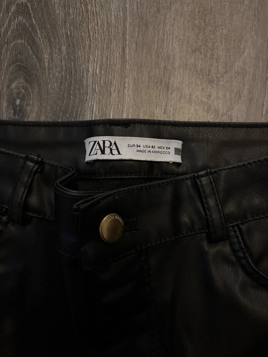 Zara and Garage Faux Leather Pants - photo 2