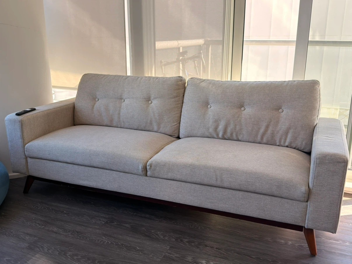 Light Grey 3-Seater Sofa