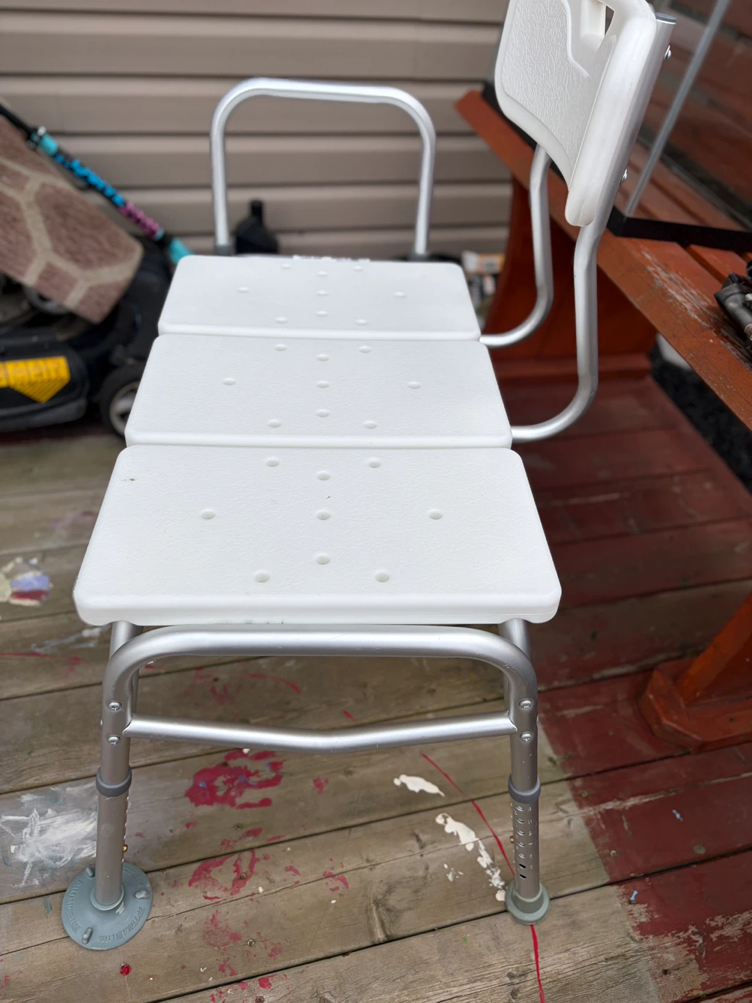 Adjustable Shower Bench with Backrest