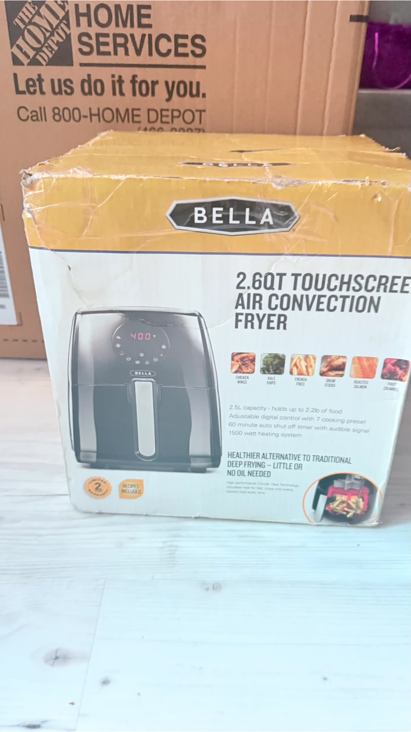 Bella 2.6QT Touchscreen Air Convection Fryer