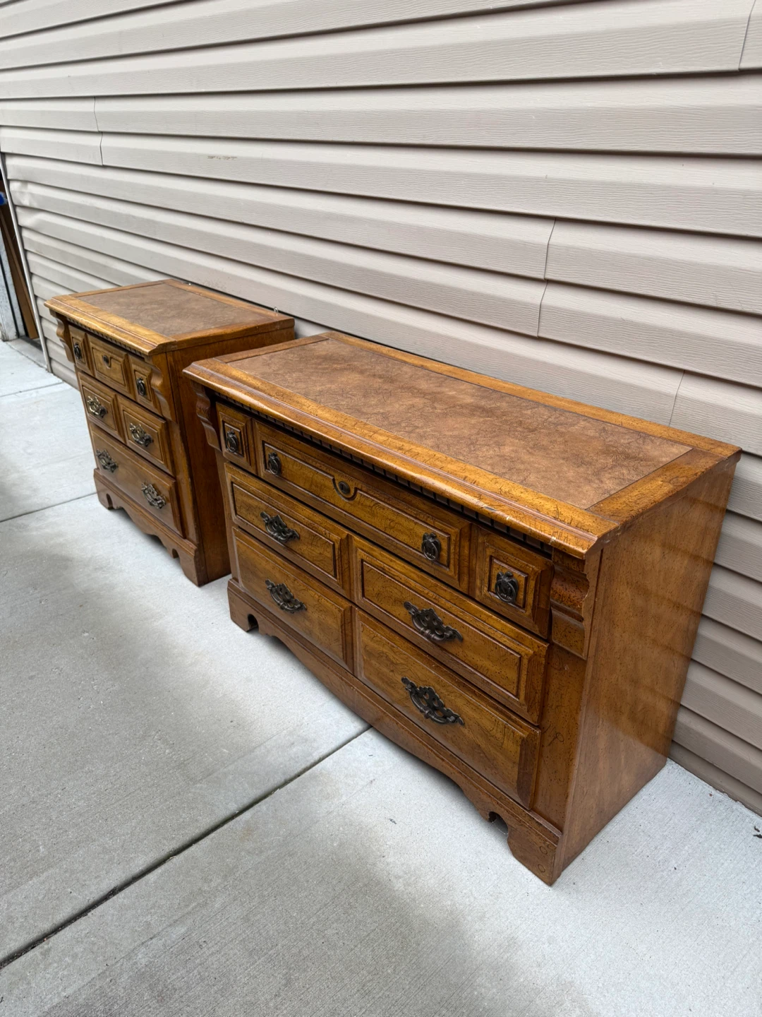 Vintage Wooden dresser set