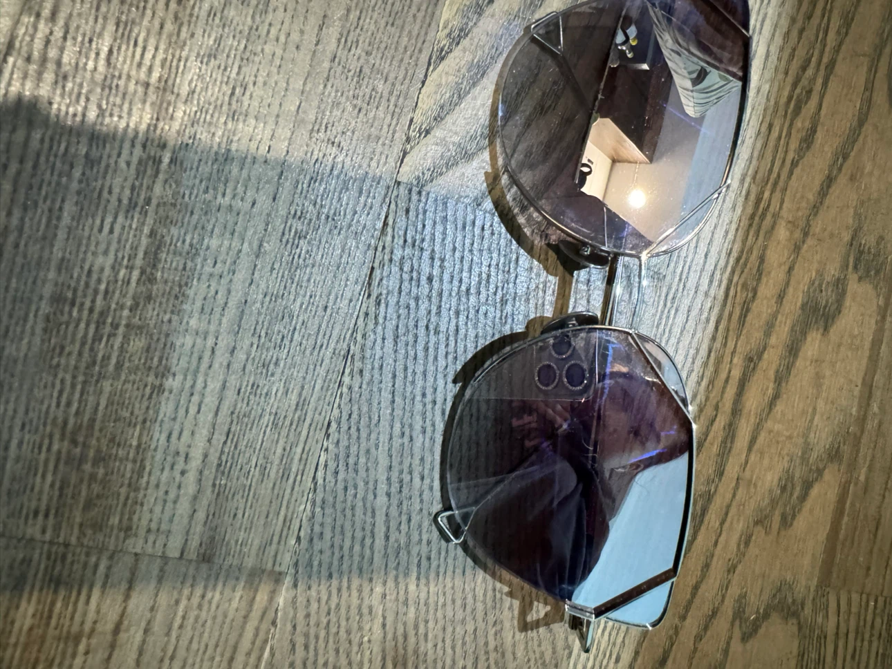 Fendi Geometric Metal Sunglasses