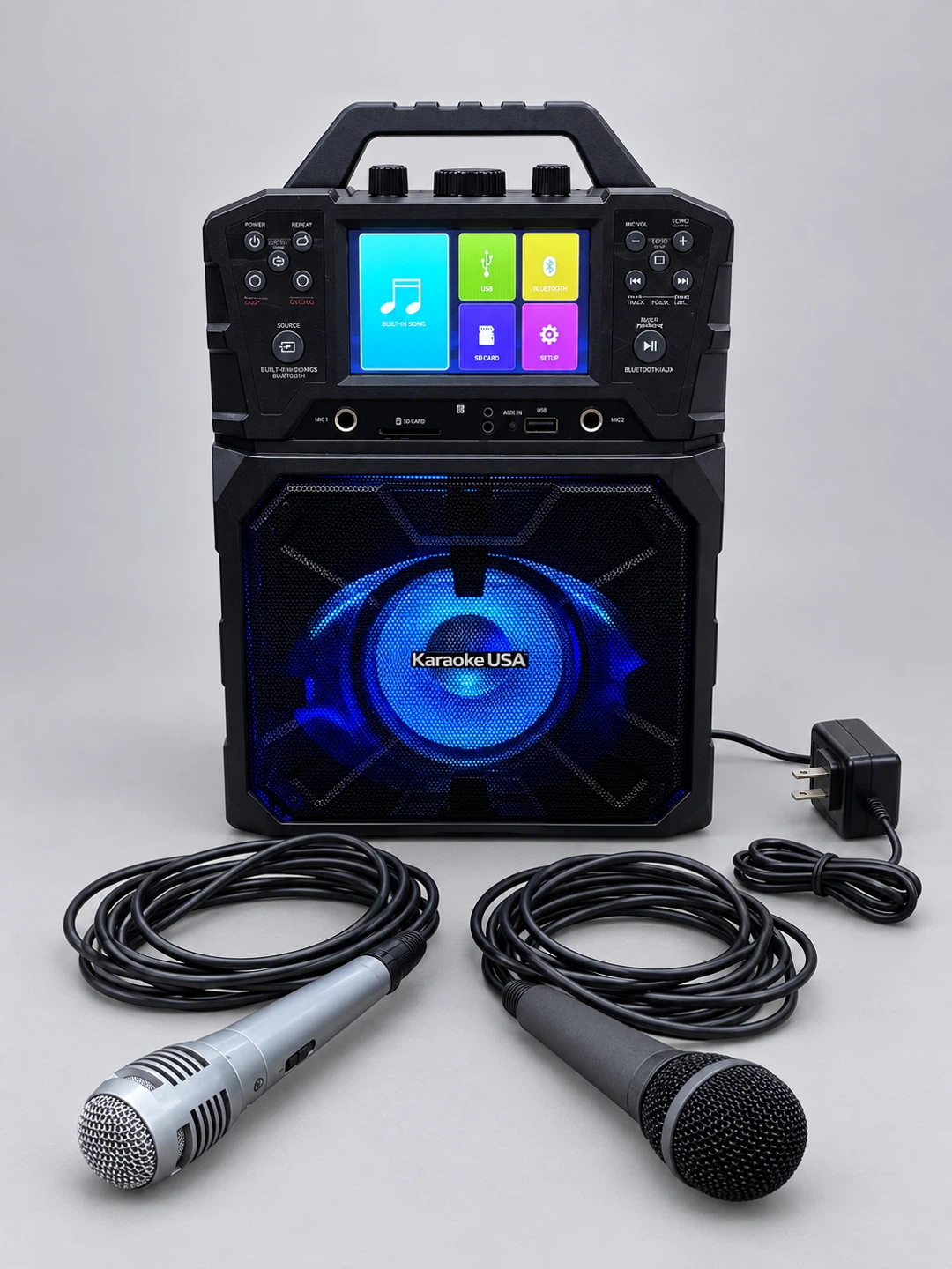 Karaoke USA Karaoke Machine with 2 Microphones