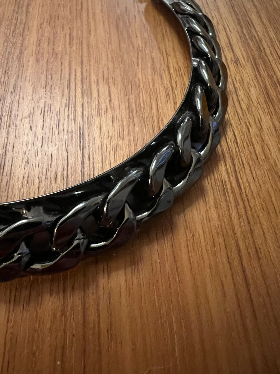 Gunmetal Tone Chain Necklace - photo 2