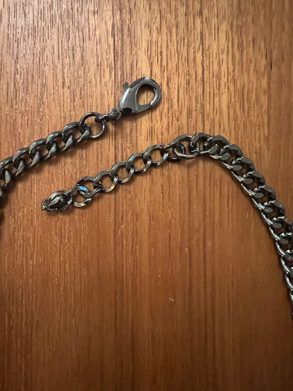 Gunmetal Tone Chain Necklace - photo 3
