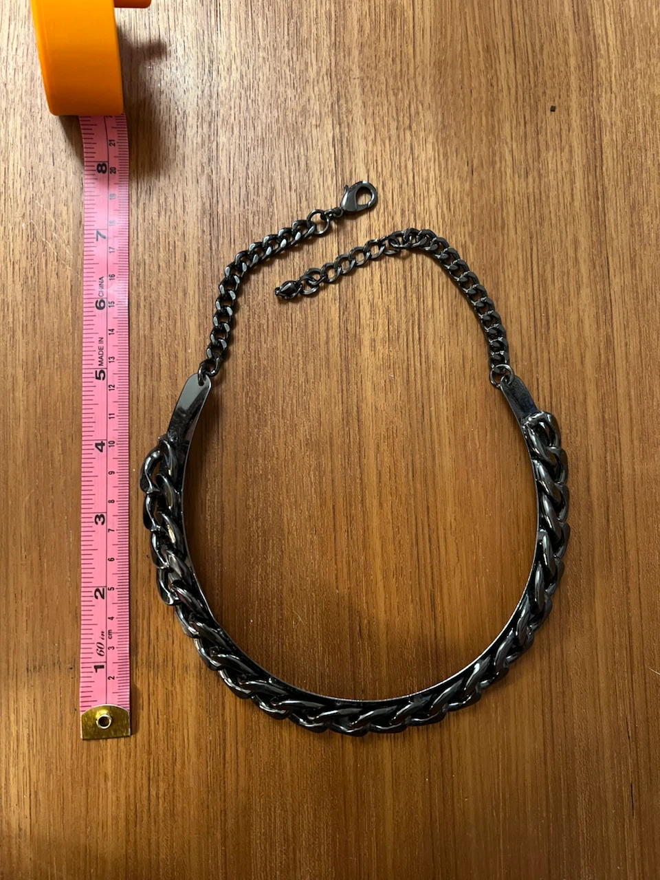 Gunmetal Tone Chain Necklace - photo 5