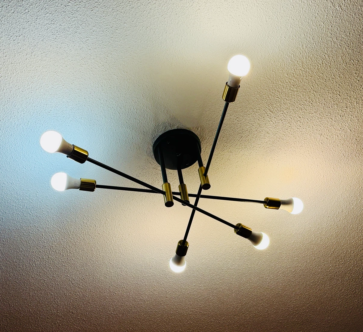 Modern 6-Light Sputnik Chandelier