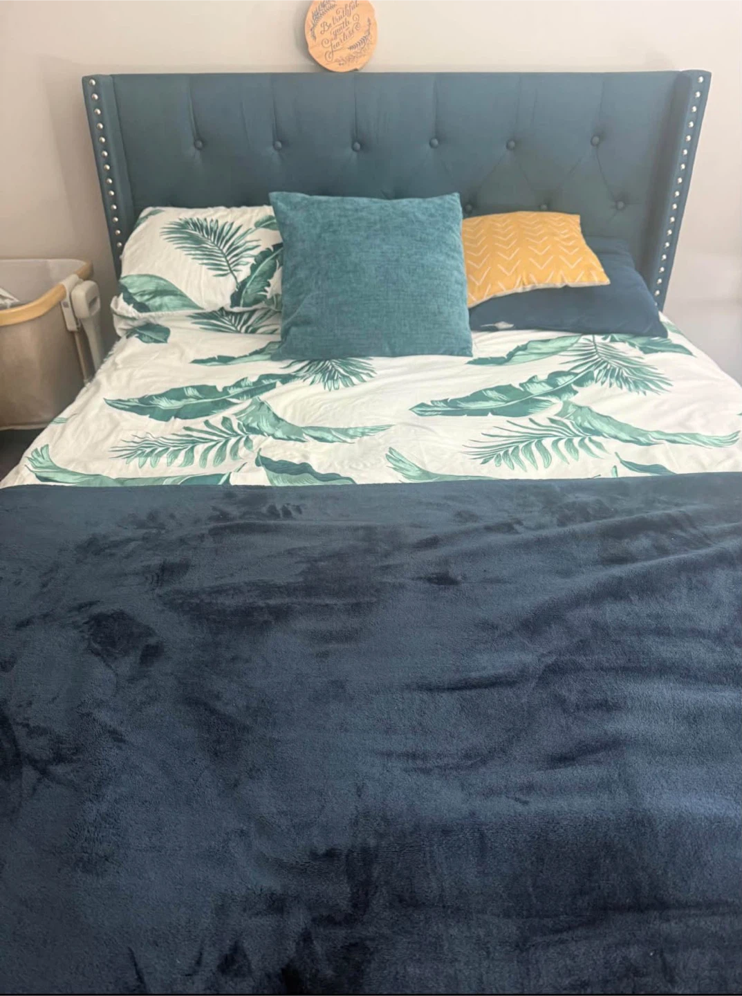 Wayfair  Full size Bed Frame with box spring - photo 2