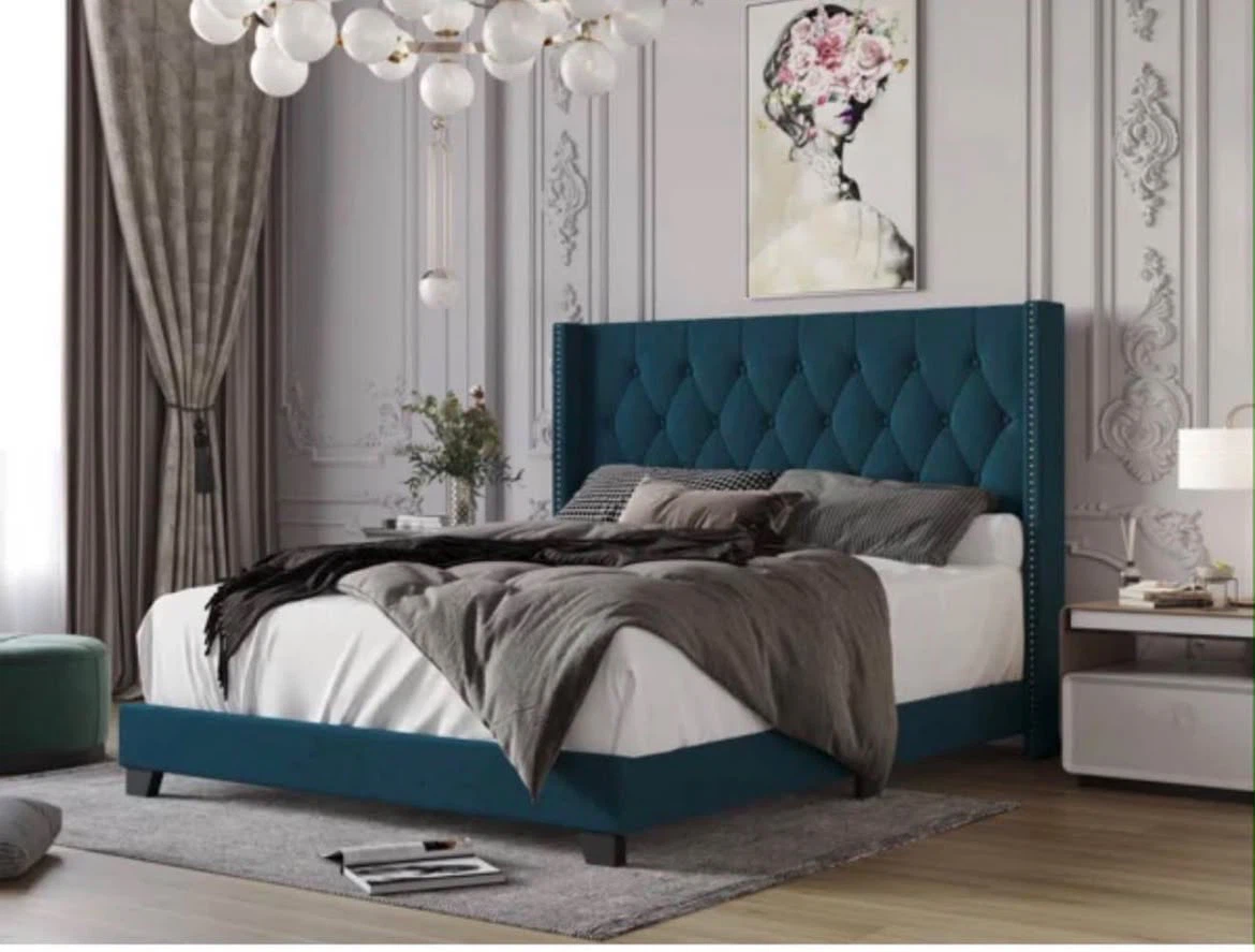 Wayfair  Full size Bed Frame with box spring - photo 3