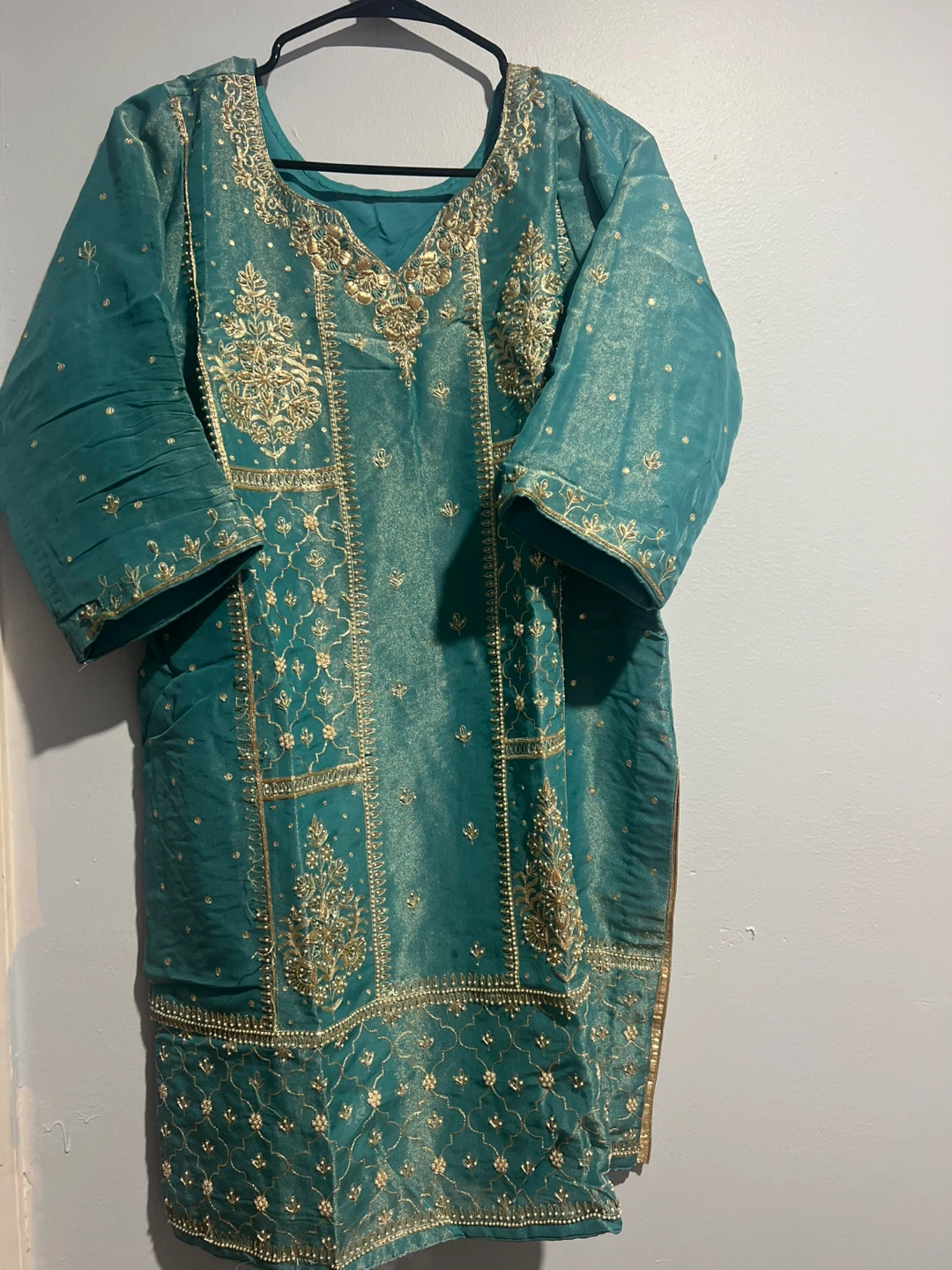 ELEGANT TISSUE CHANDERI SILK LEHENGA SET (PLUS SIZE / 2XL) - photo 2