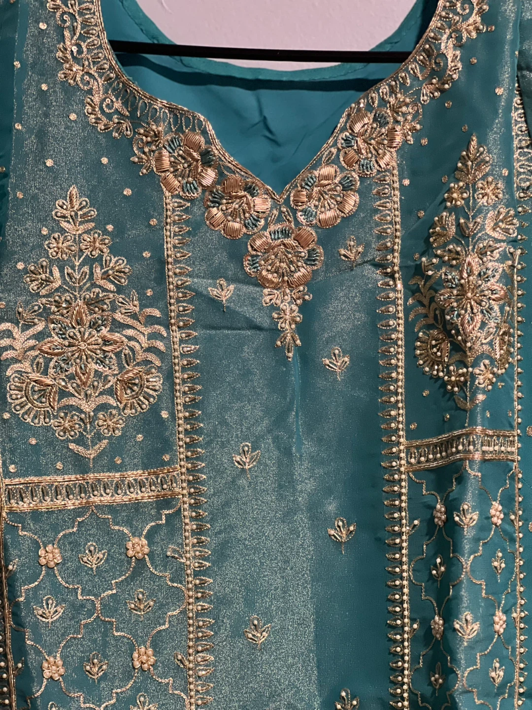 ELEGANT TISSUE CHANDERI SILK LEHENGA SET (PLUS SIZE / 2XL) - photo 3