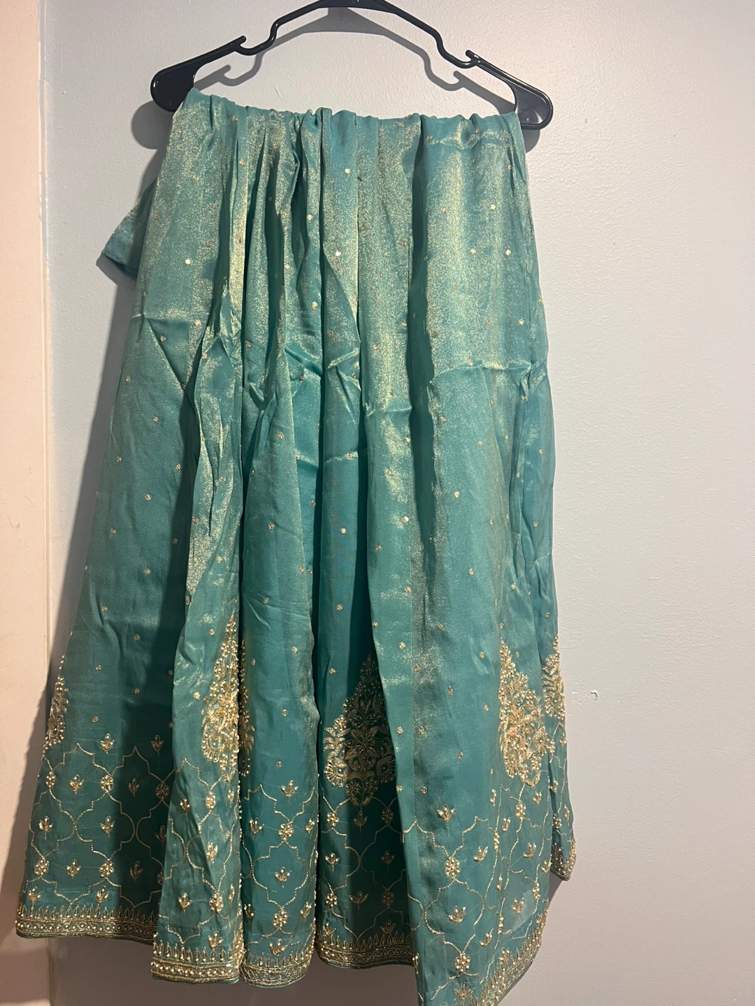 ELEGANT TISSUE CHANDERI SILK LEHENGA SET (PLUS SIZE / 2XL) - photo 4