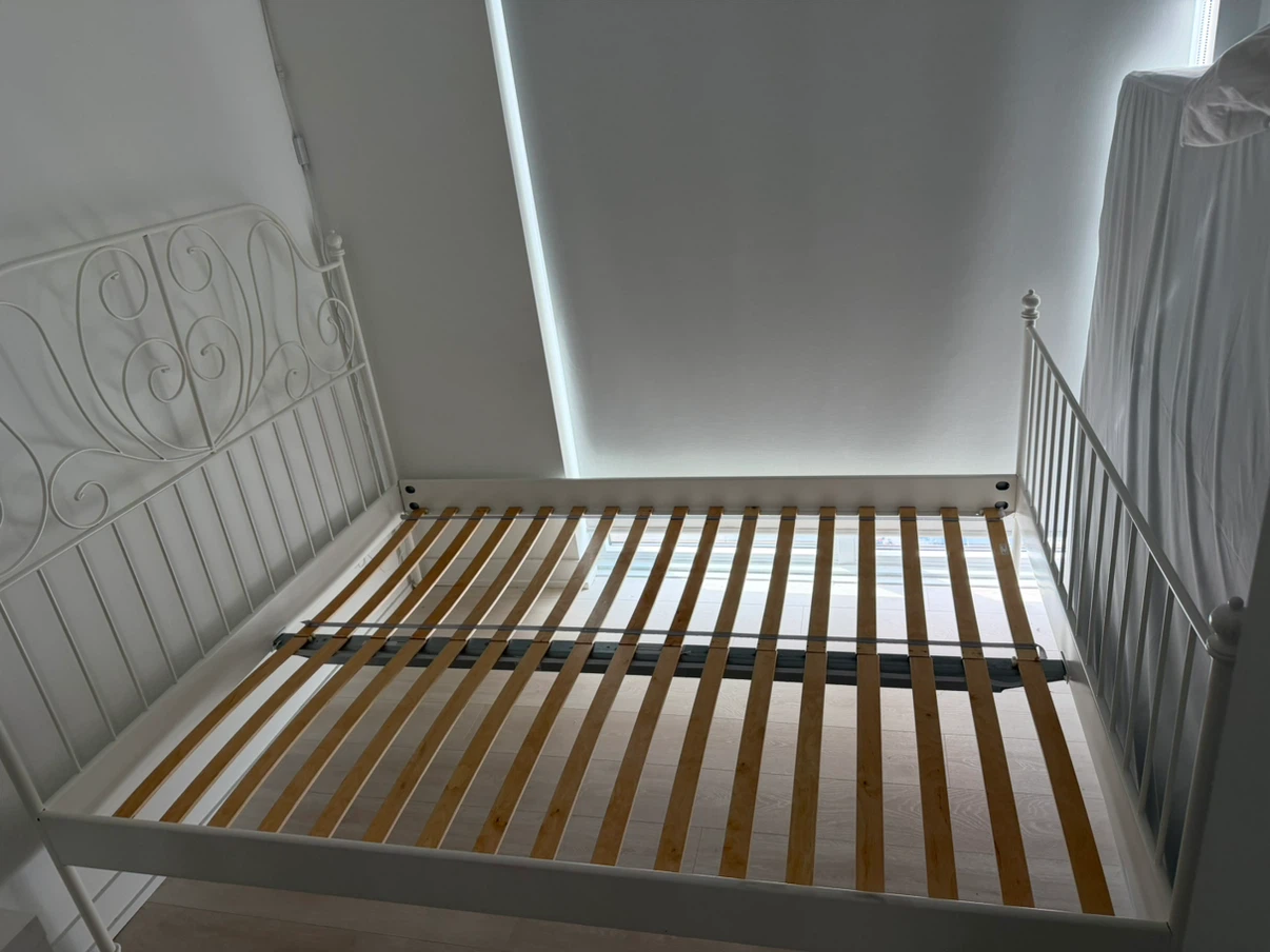 IKEA LEIRVIK White Bed Frame
