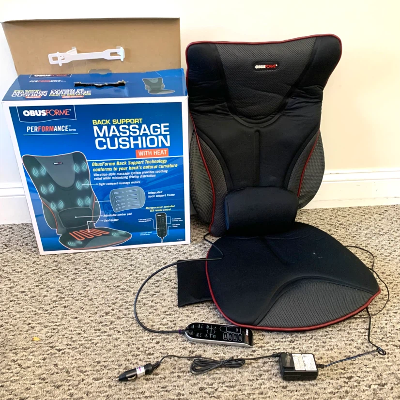 Heated Massage Cushion Back Massager Chair Car Seat Pad