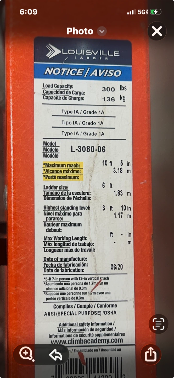 Louisville CrossStep 6 ft. Fiberglass Step Ladder - photo 2
