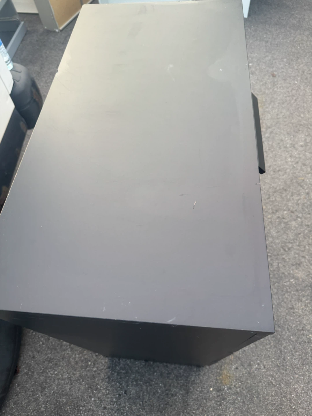 Black 3-Drawer Dresser with Glass Accent - photo 4