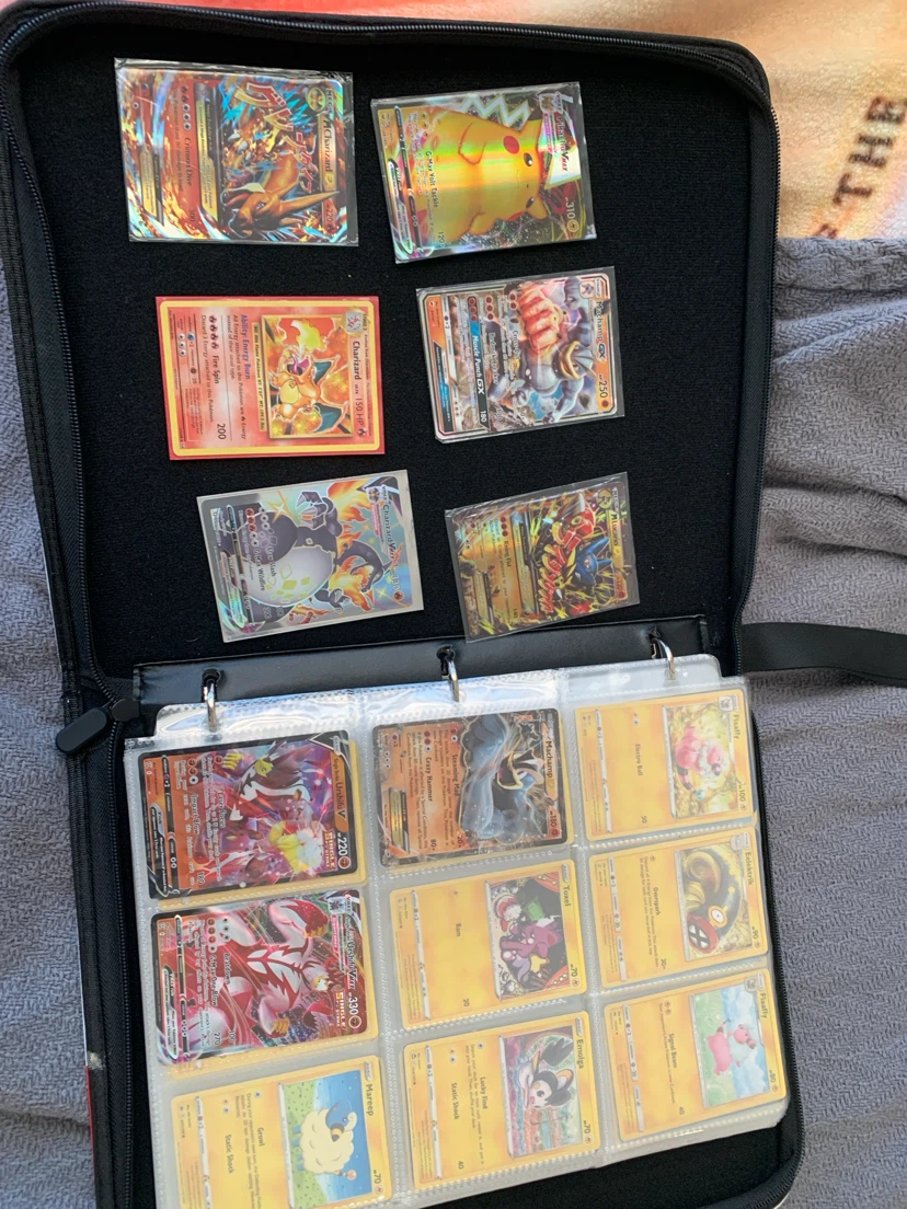 Pokémon Trading Card Collection in Binder