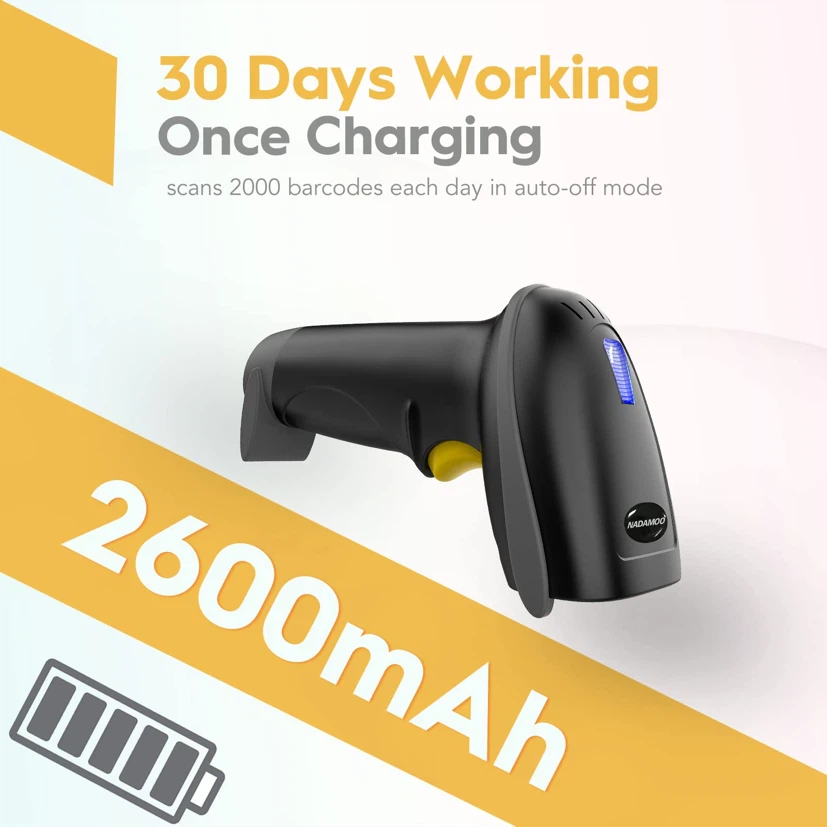 NADAMOO Wireless Barcode Scanner USB Cordless - photo 4