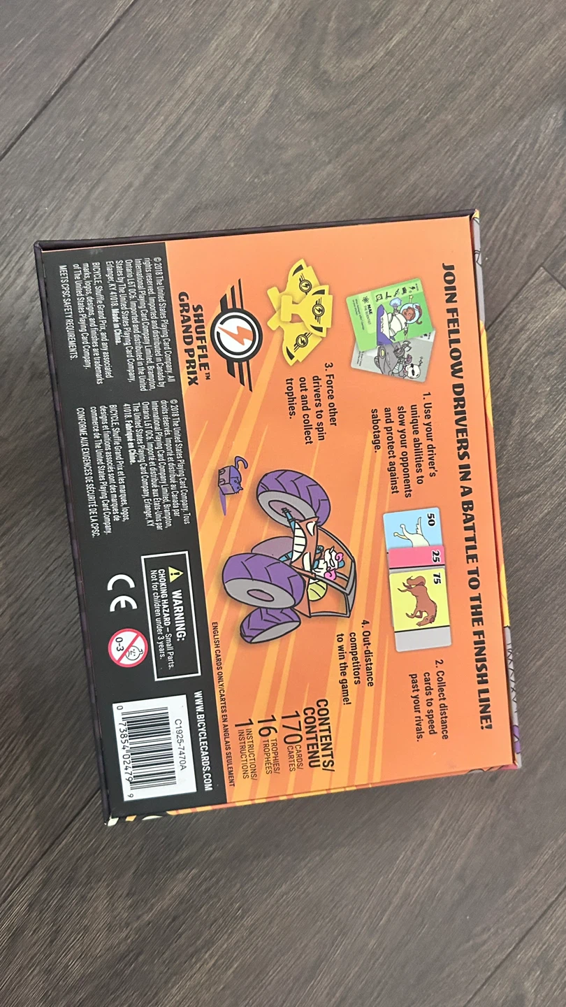 Bicycle Shuffle Grand Prix Racing Card Game - photo 2